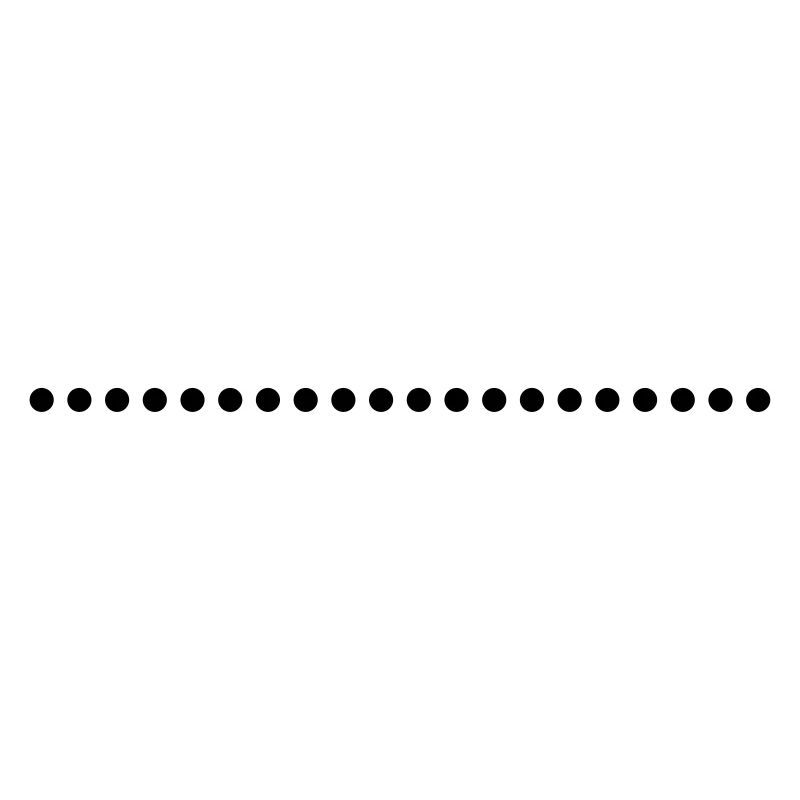Line underscore points dotted