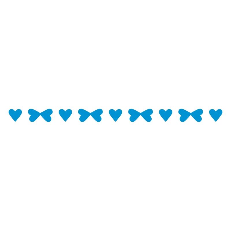 Very small hearts and bows