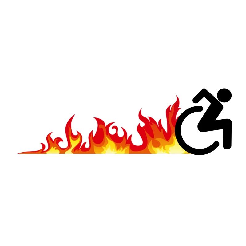 Utilisateur rapide de fauteuil roulant. Utilisateur de fauteuil roulant rapide *