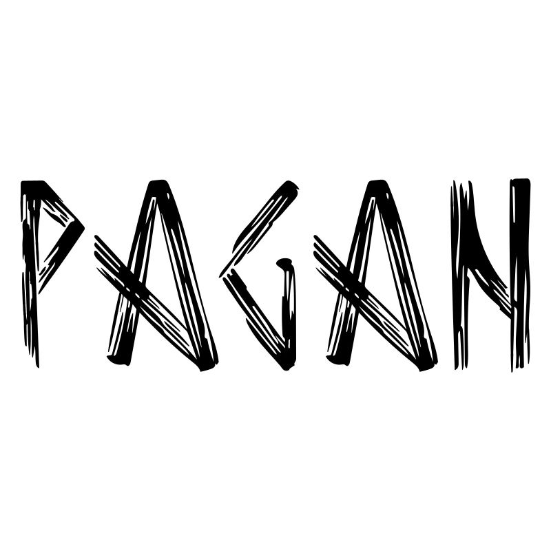 Logo de lettrage païen