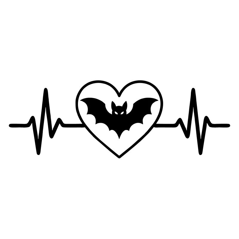 Fledermaus Halloween Herz