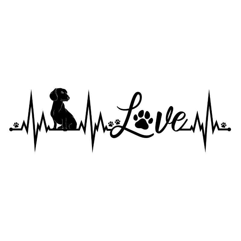 Teckel Amour Heartbeat Chiens Teckel Teckel