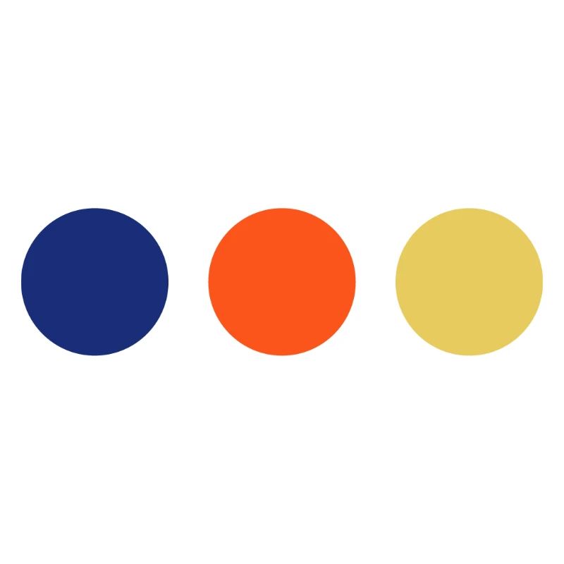 Trio de couleurs Minimal Circles