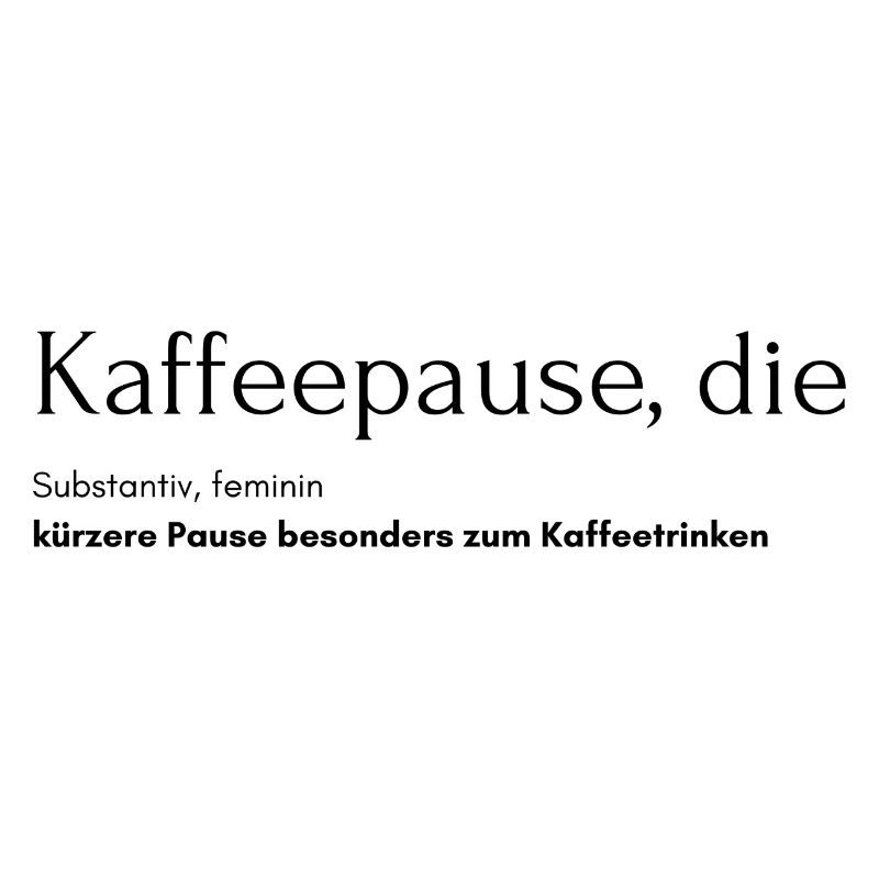 Kaffeepause, die