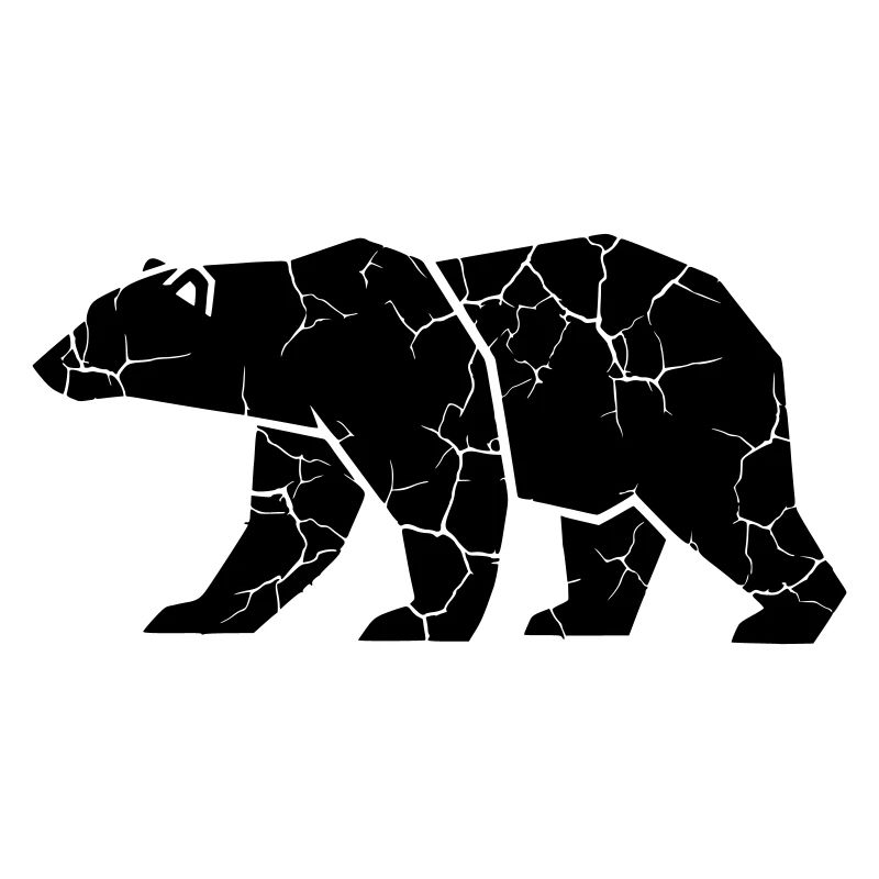 Bear Ripps Grunge Silhouette