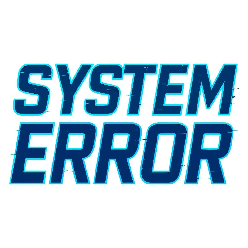 Erreur système Glitch Design