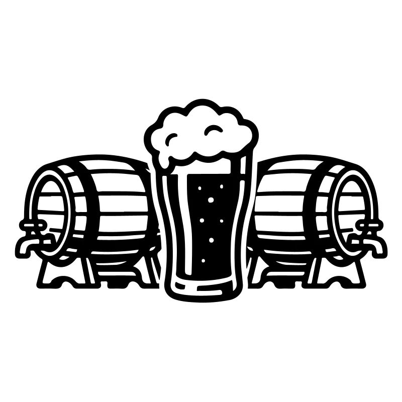 Bier Bierfass Bierglas