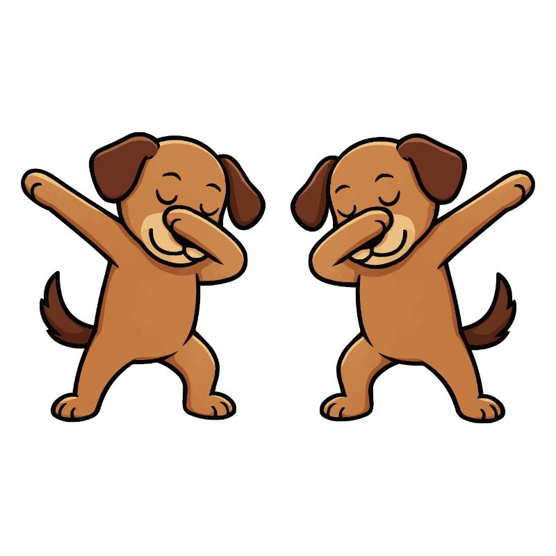 Hund Dabbing Comic