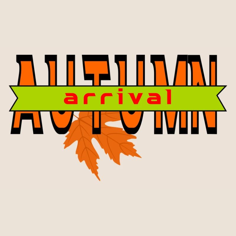 Autumn Leaf Arrival Graphic Design