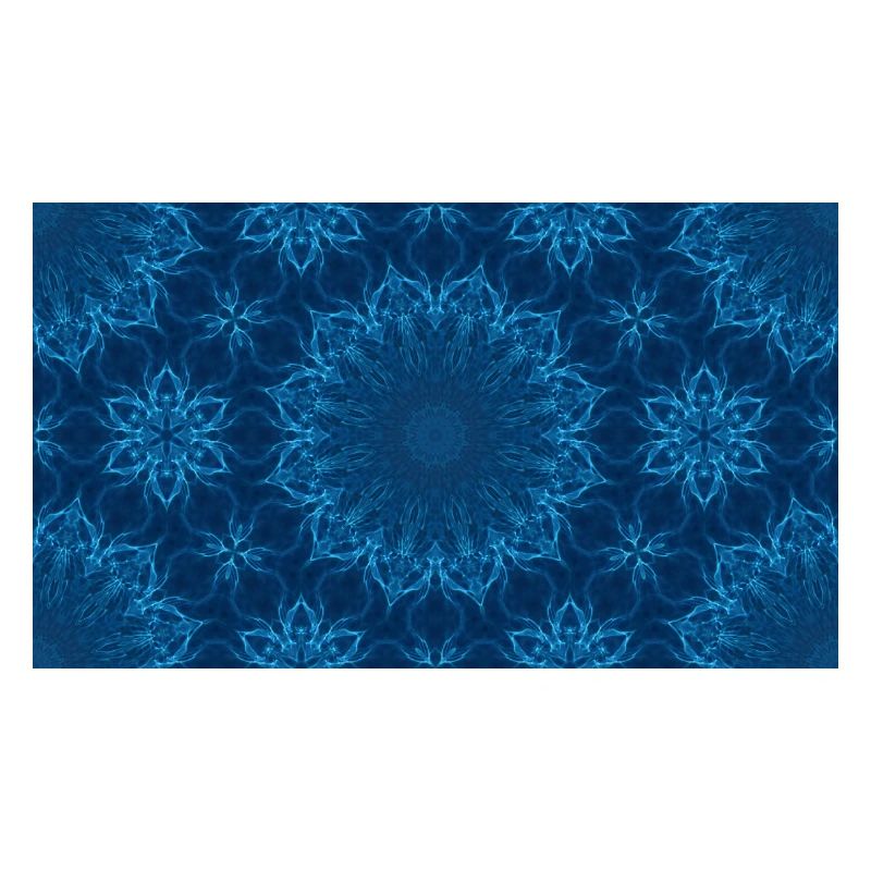 Blue Ocean Mandala Pattern – Abstract Water Kaleid