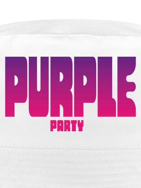 Purple Party Gradient Großbuchstaben