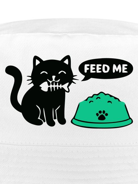 Hungrige Katze Futternapf Grafik