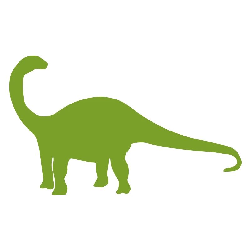 Silhouette de dinosaure vert