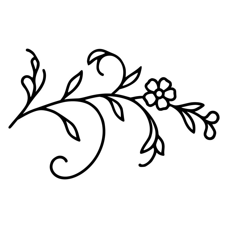 Feuilles de vigne fleuries