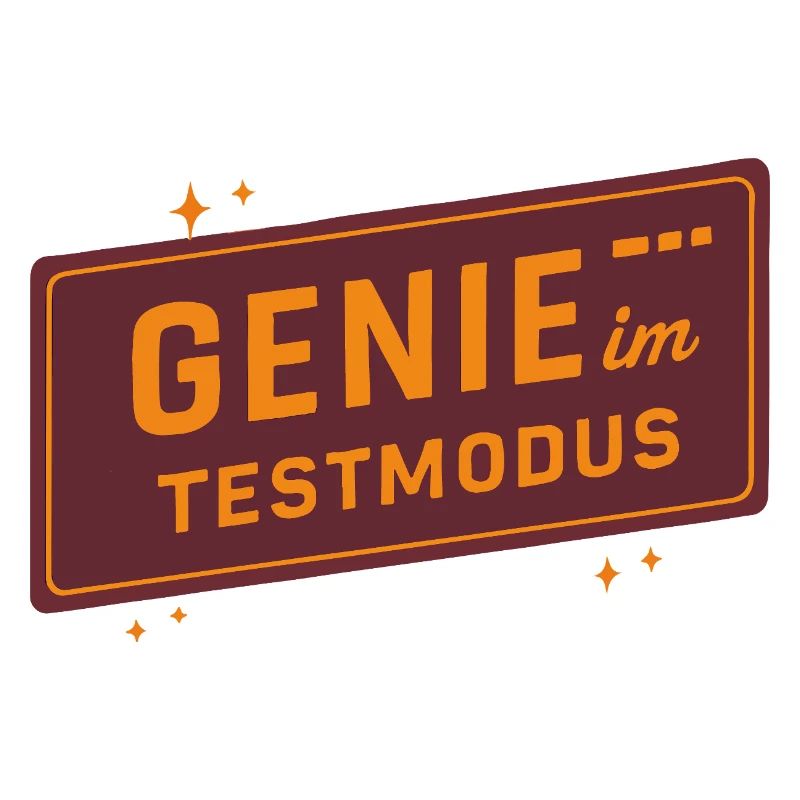Genie in Test Mode – Funny Saying for Creative