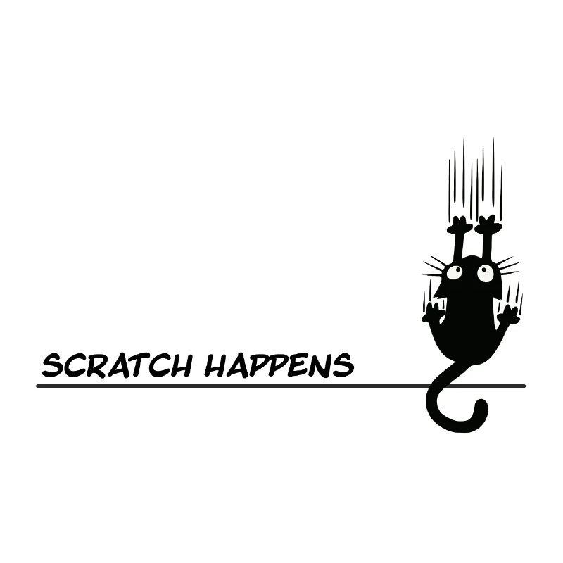 Scratch Happens - Jeu de mots amusant pour chat