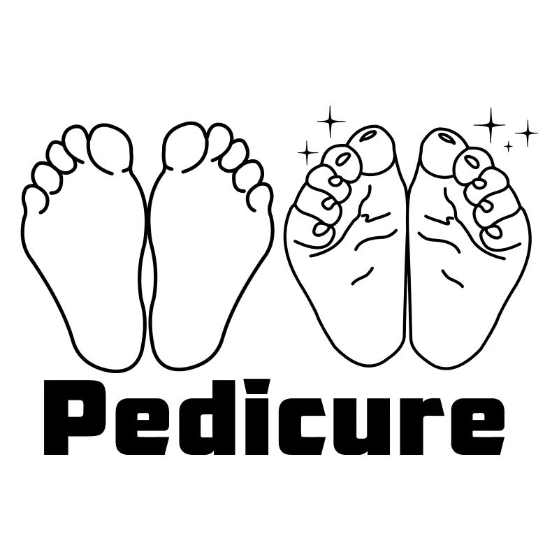 Feet with text Pedicure
