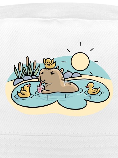 Capybara im Teich