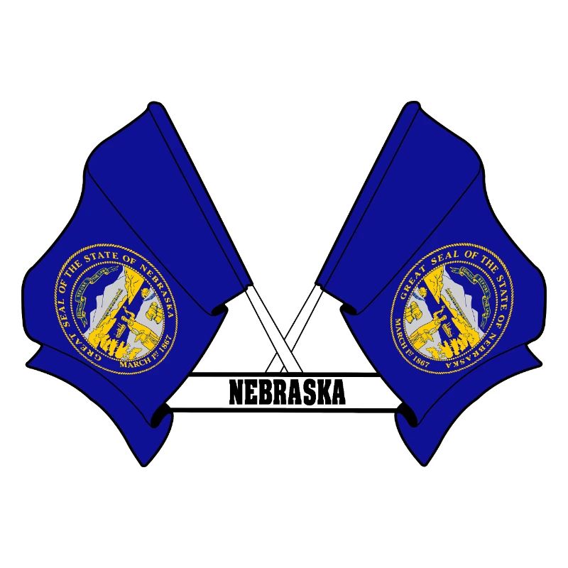 wee flags text NEBRASKA