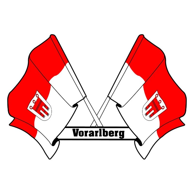 Vorarlberg Flags with Text