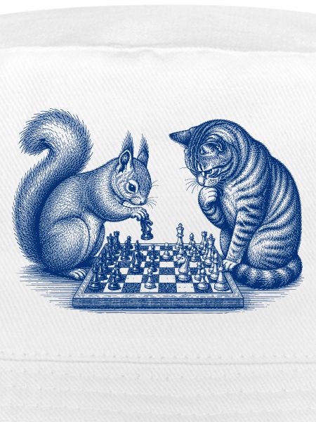 Eichhörnchen Katze Schach