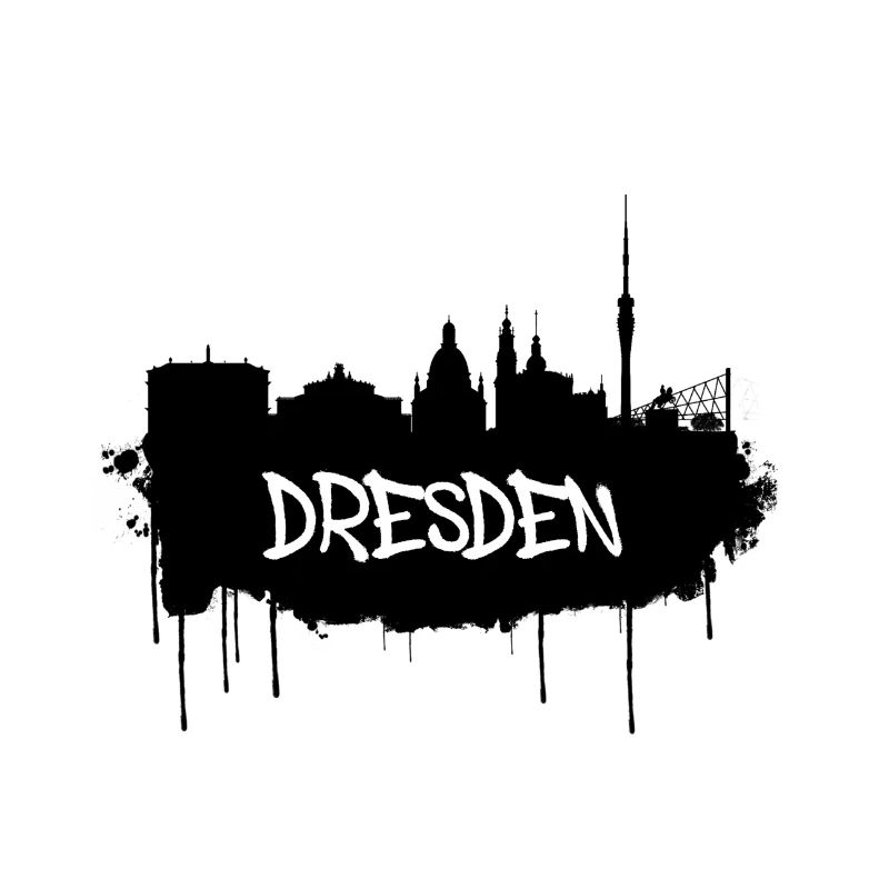 Ligne d’horizon des graffitis de Dresde