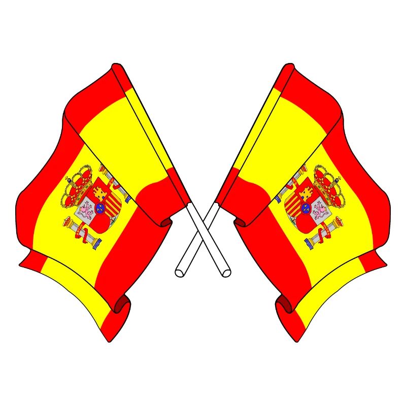 Deux drapeaux Espagne