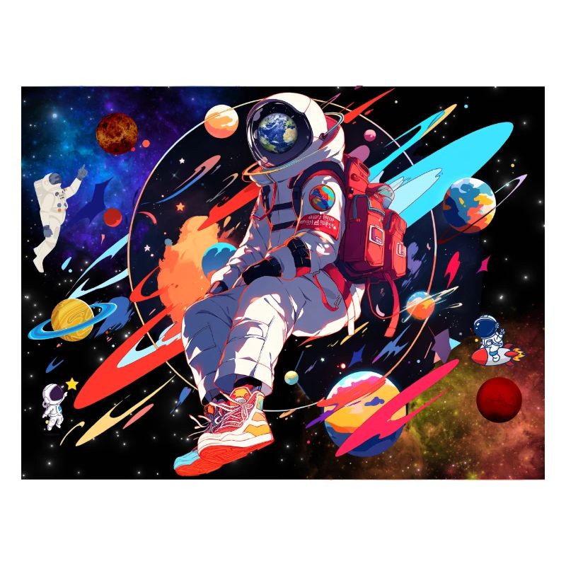 Astronaut and space