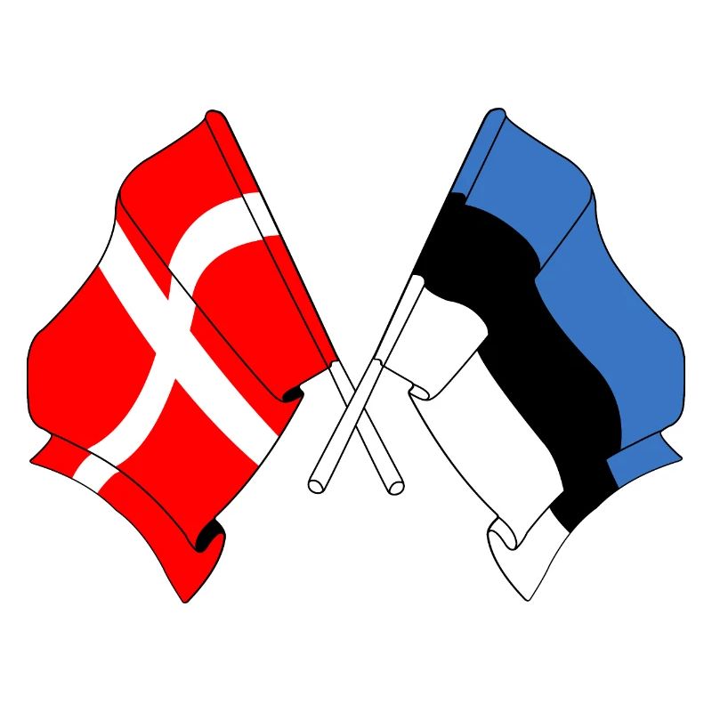 Drapeau Danemark drapeau Estonie
