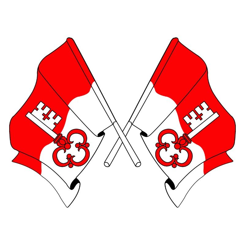 Deux drapeaux d’Obwald Suisse
