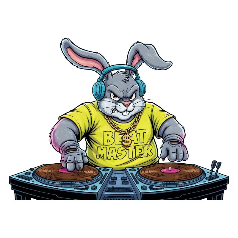 Heavy Metal Easter Bunny Rocker Easter Hardcore Bunny