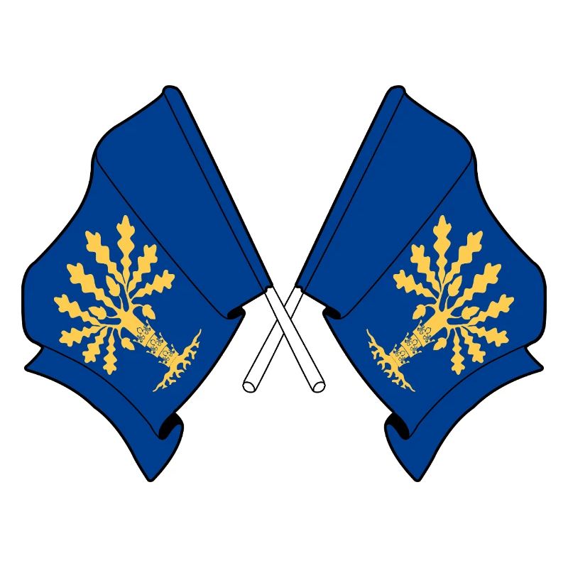 Blekinge, Suède – Double drapeau
