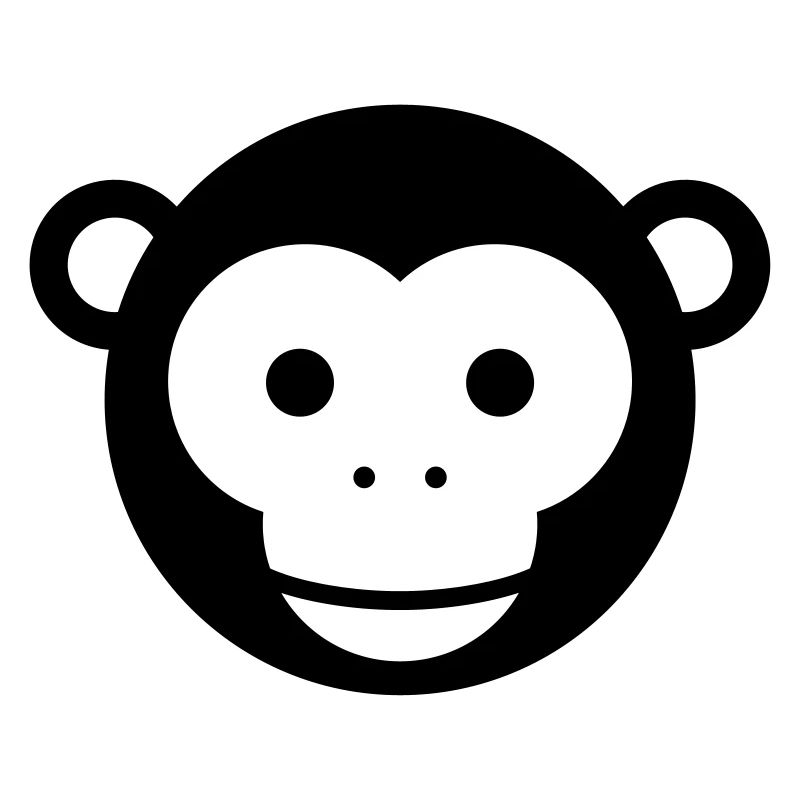 Monkey Head – Cute Monkey Face Cartoon