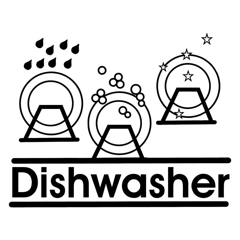 Dishwasher logo with text 'Dishwasher''