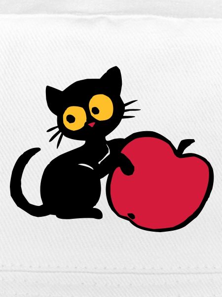 Chaton avec pomme