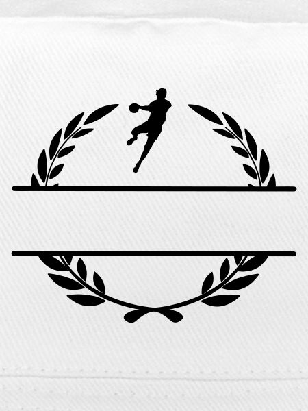 Handballer im Lorbeerkranz-Monogramm