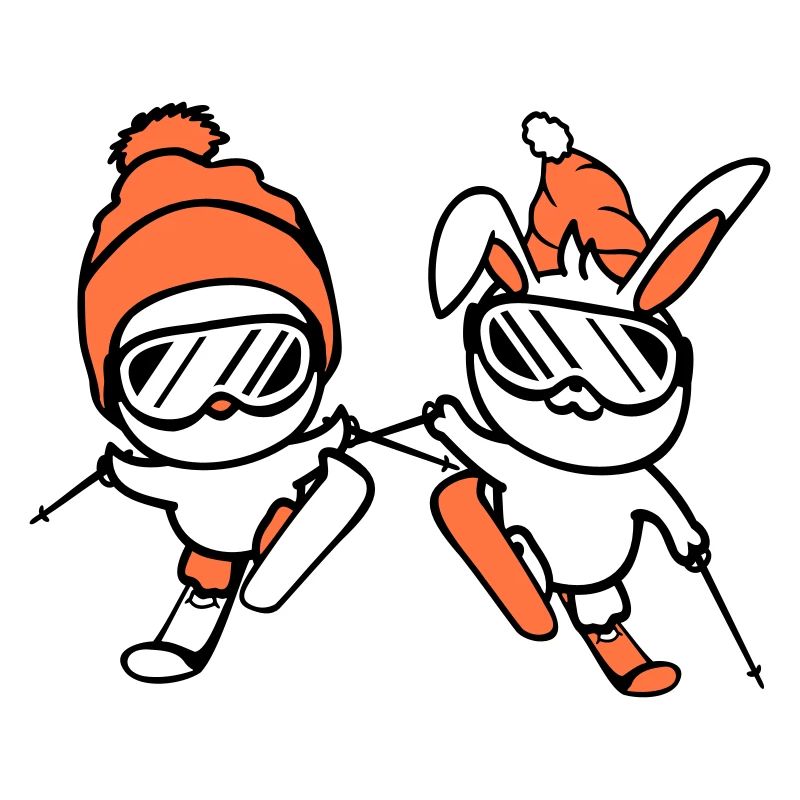 Bunny Bird Birthing Team Ski Bunny Ski Goggles Cap