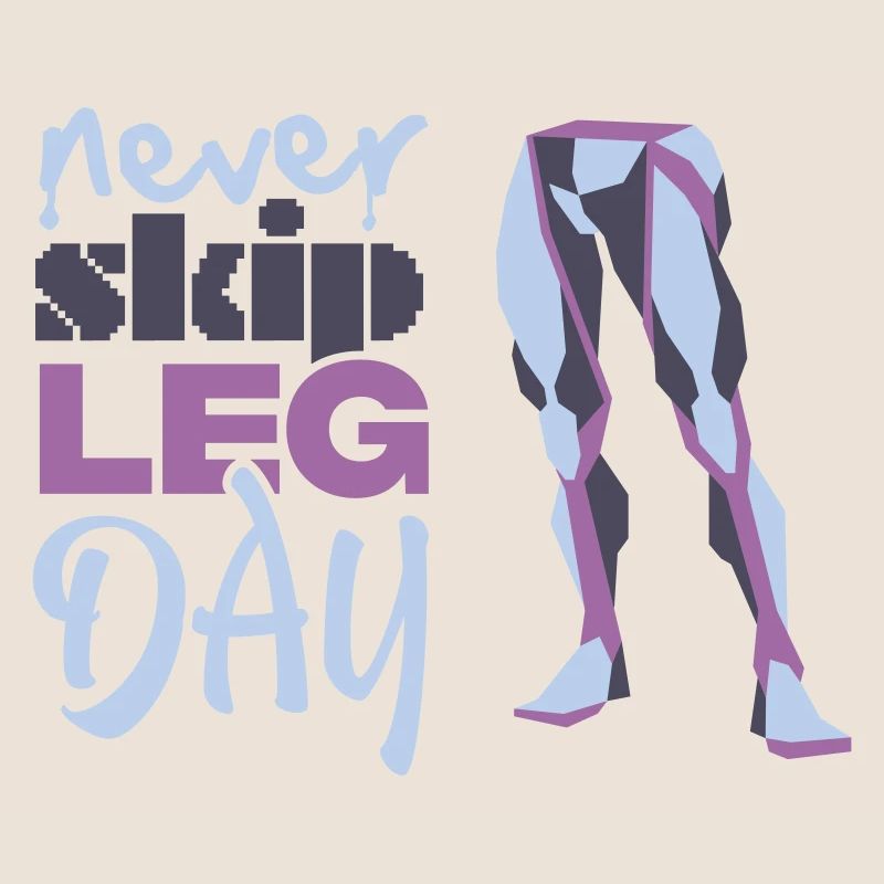 Graphique Never Glid Leg Day