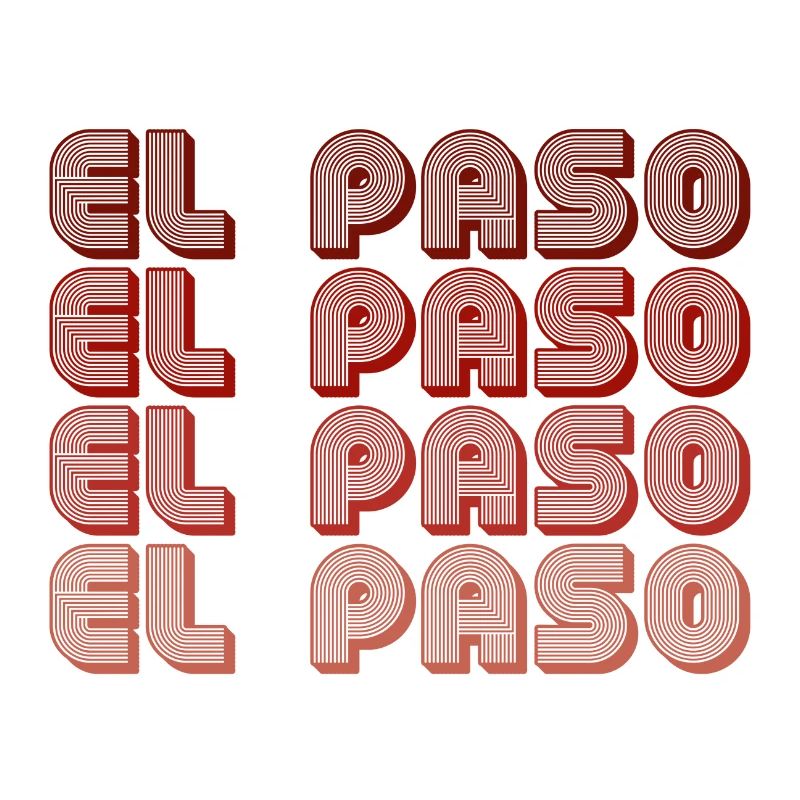 El Paso Block Letters Grid