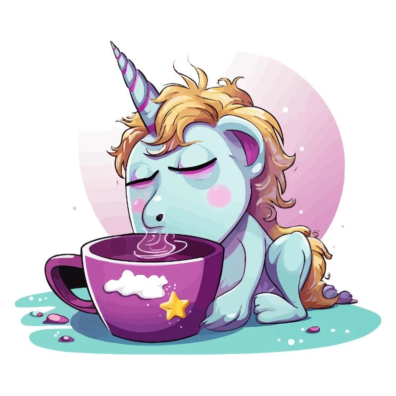 Schlummerndes Einhorn Kaffeezauber