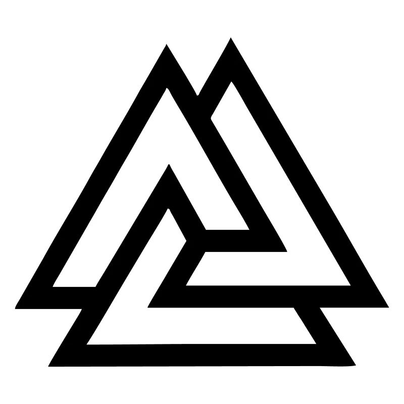 Valknut knot fallen in battle
