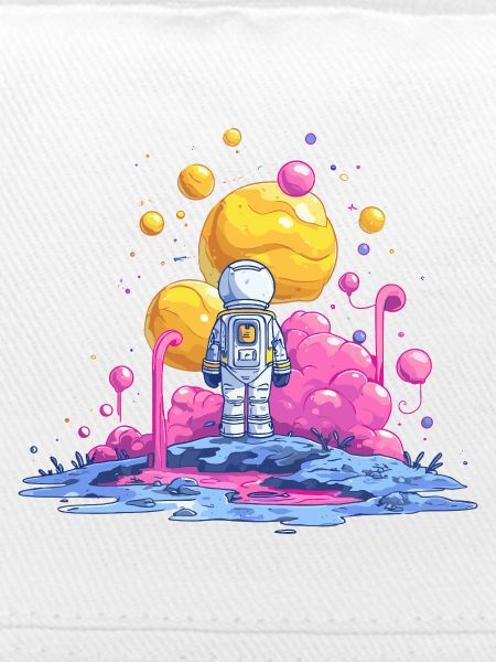 Astronaut auf Farbplanet