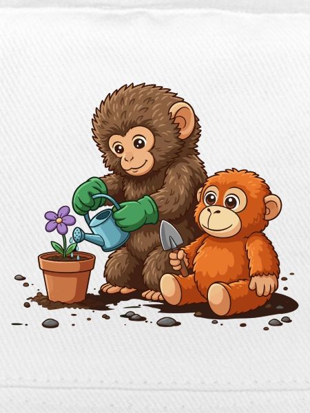 the monkey punch - Affe Gartenarbeit