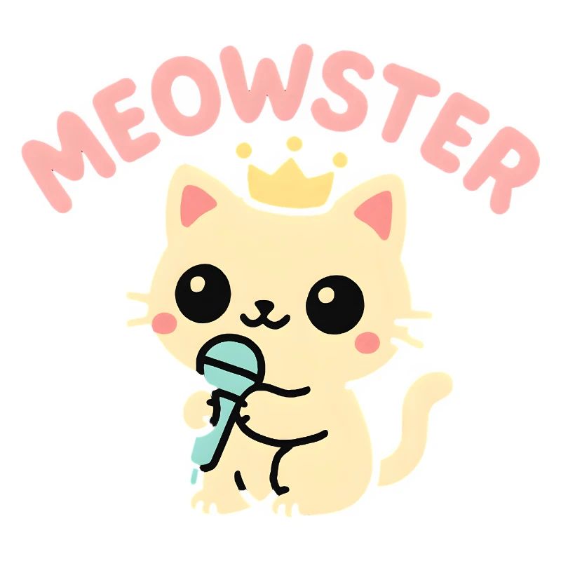 Meowster Crowned Micro Mascot