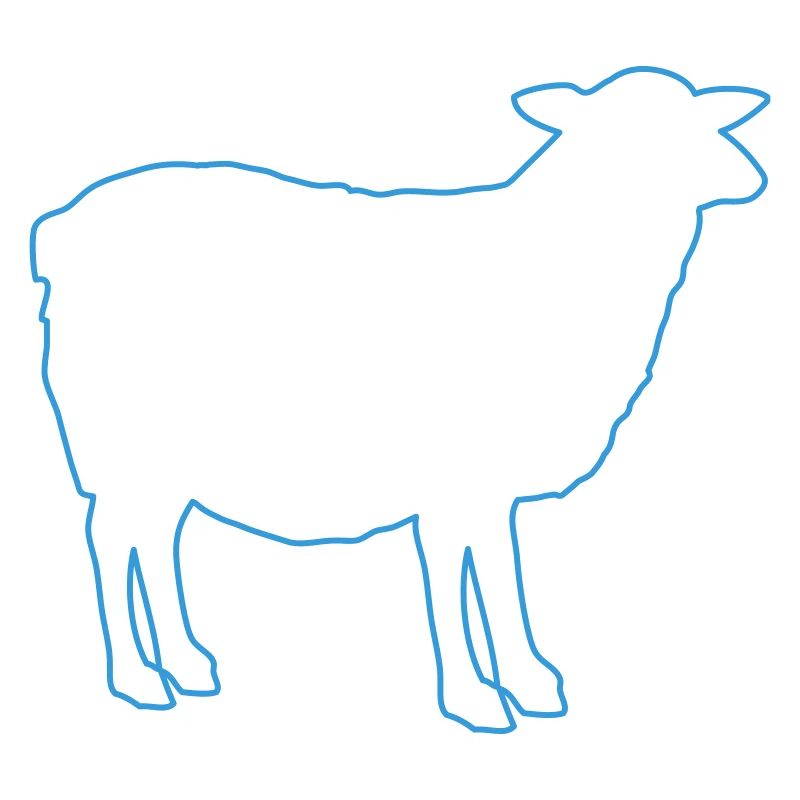 Silhouette de mouton