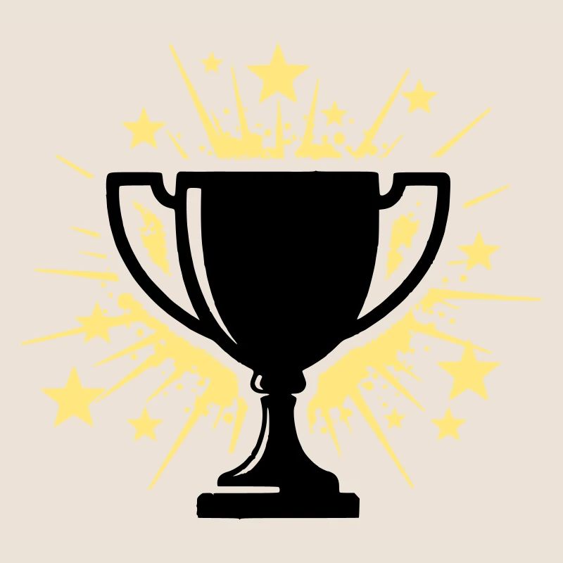 Pokal Sieger Trophäe Sterne