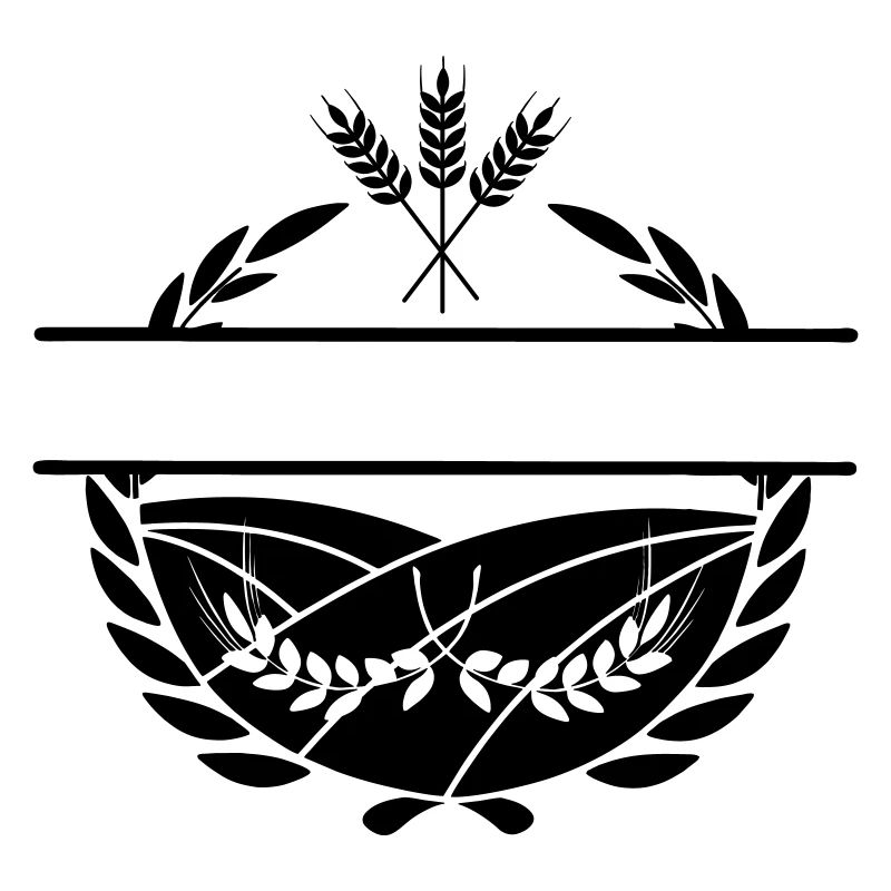 Text space Laurel wreath farmer