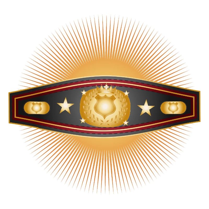 Strahlender Box-Gürtel – Champion Design