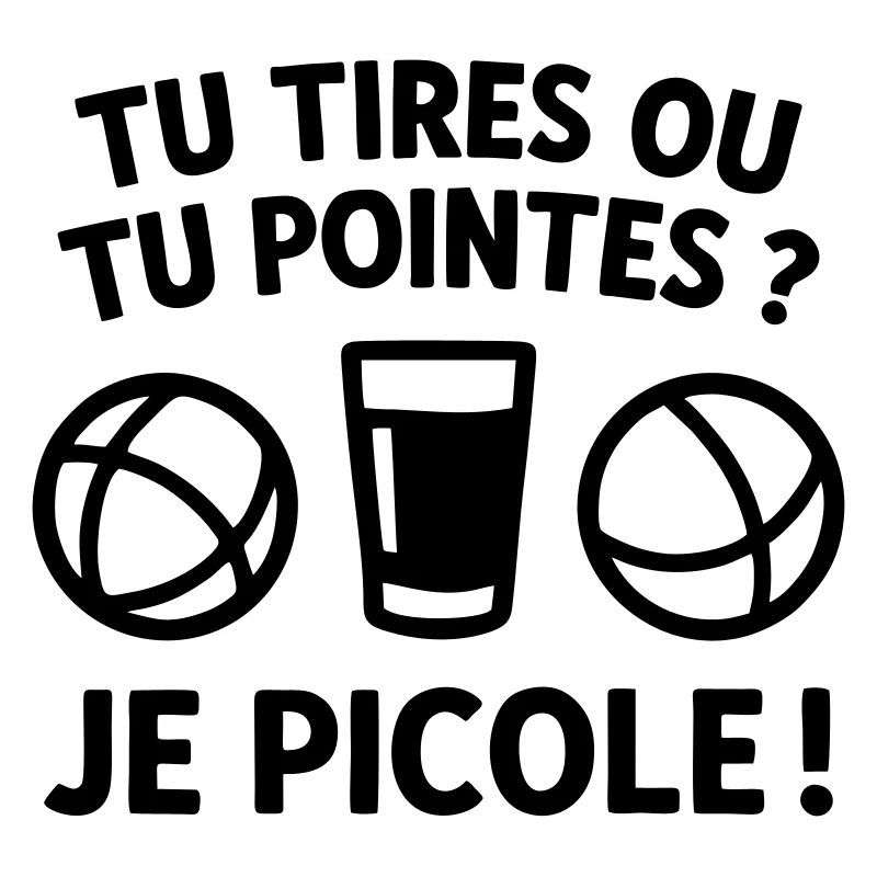 Du schießt oder du zeigst, ich trinke Humor-Petanque