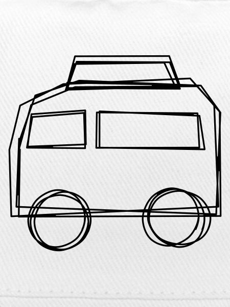 Campingbus handgezeichnet